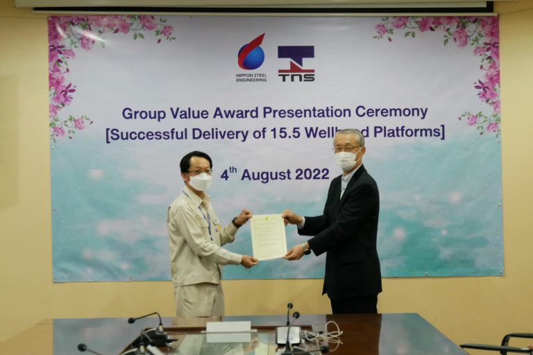 Group Value Award Presentation Ceremony [Successful Delivery of 15.5 Wellhead Platforms]